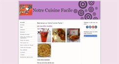 Desktop Screenshot of notrecuisinefacile.com